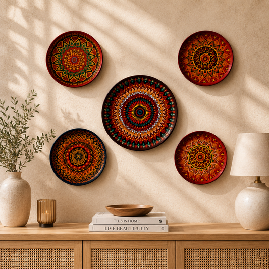 Decorative Mandala Wall Plates
