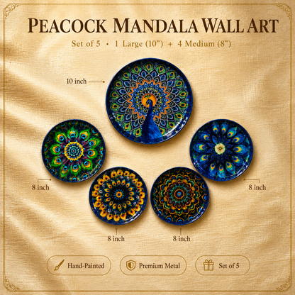Peacock Metal Wall Plates