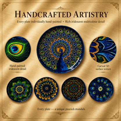 Peacock Metal Wall Plates
