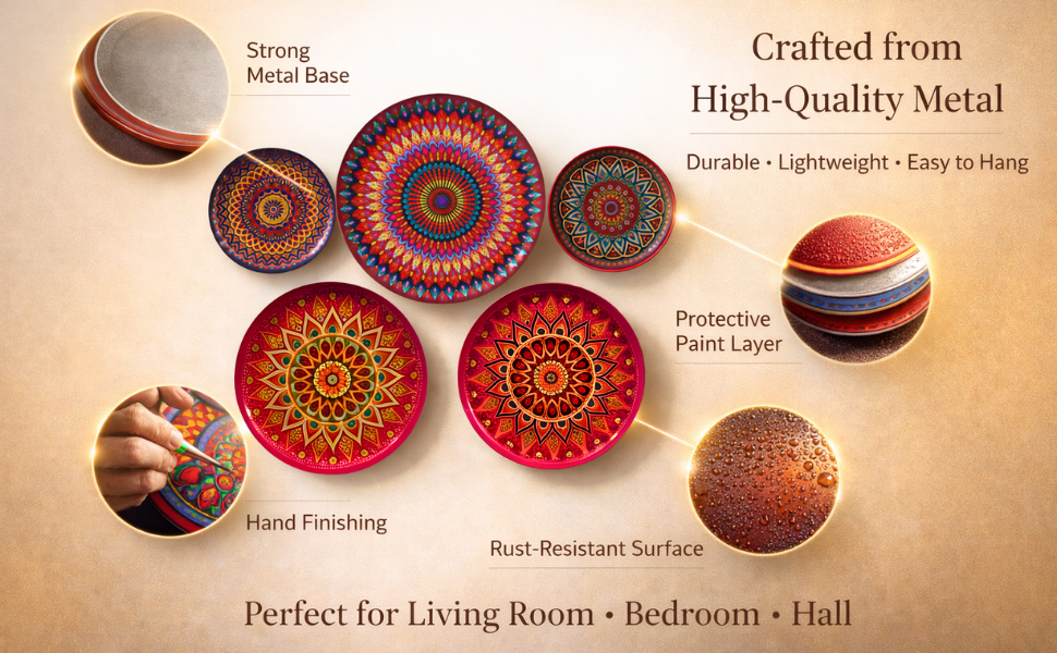 Decorative Mandala Wall Plates