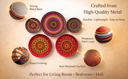 Decorative Mandala Wall Plates