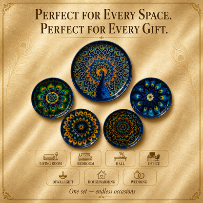 Peacock Metal Wall Plates