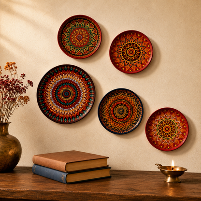 Decorative Mandala Wall Plates