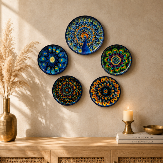 Peacock Metal Wall Plates