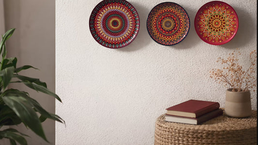Mandala Metal Wall Plates – Set of 5