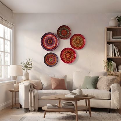 Decorative Mandala Wall Plates
