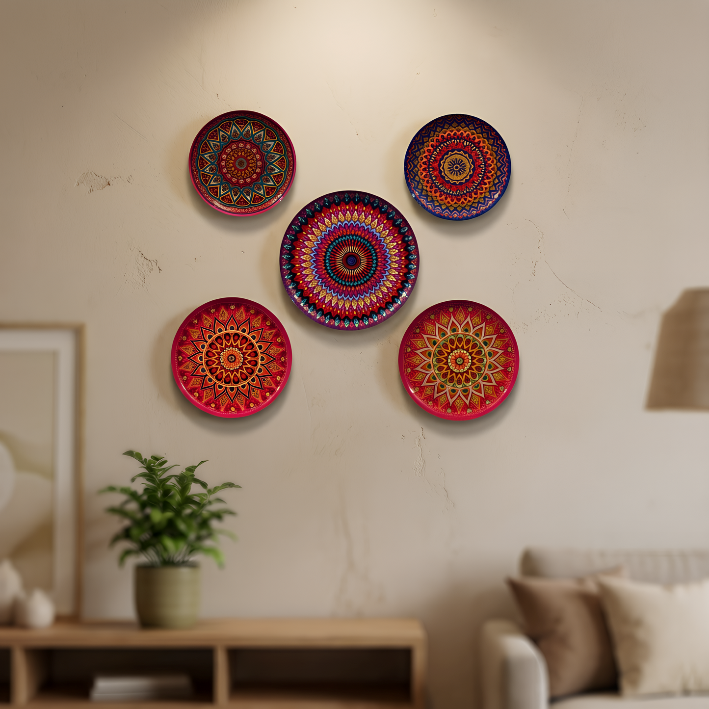 Decorative Mandala Wall Plates